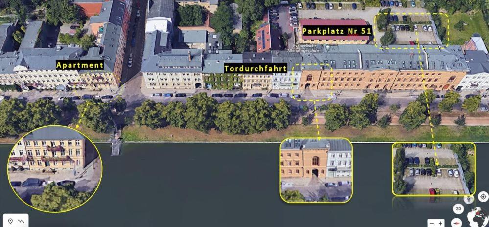 Das Ferienapartment Alexandrine Direkt Am Pfaffenteich Mit Eigenem Parkplatz Шверин Екстериор снимка